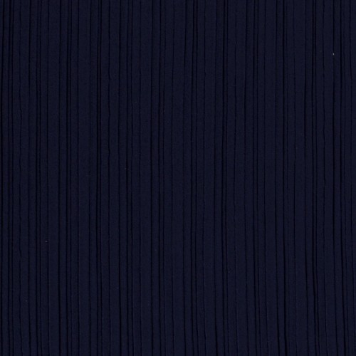 Tejido de poliviscos plisado - Azul noche x10cm