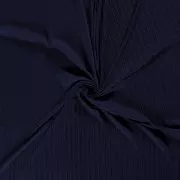 Tejido de poliviscos plisado - Azul noche x10cm