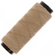 Hilo plano de poliéster encerado - Cordón para micro macramé 0,8 mm - Arena x100m