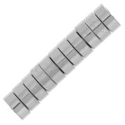 Perlas Heishi - disco plano 2,5x1 mm - Acero inoxidable 304 x20