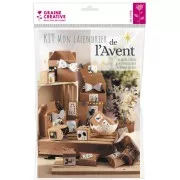 Calendario de Adviento DIY - 24 cubos para decorar x1