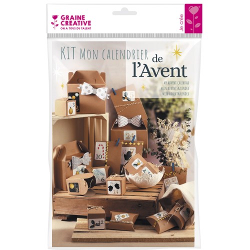 Calendario de Adviento DIY - 24 cubos para decorar x1