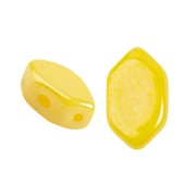 Cuentas de cristal Paros® de Puca® 7x4 mm Jonquil Opal Luster x10g