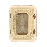 Engaste cristal Aurora A4610 Octágono 8x6 mm - Dorado - Cristal AB x1