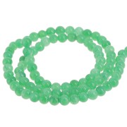 Cuentas redondas - imitación gema Jade - Verde x39cm