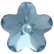 Cabujón de flor PureCrystal 4744, 10 mm, aguamarina, x1