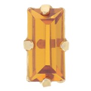 Conjunto cristal Aurora A4500 Varilla 10x5 mm - Dorado - Topacio x1