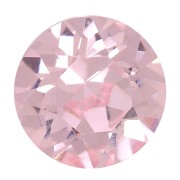 Cabujón redondo Aurora A1088 6mm - Rosa claro x1