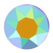 Cabochon rond Aurora A1088 6 mm - Jet AB x1