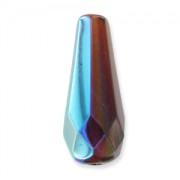 Peras facetadas 20x9 mm Smoked Topaz AB x10