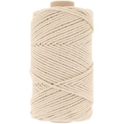 Bobina de cordón de algodón para macramé de 2 mm - Beige x100m