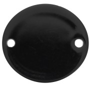 Separador ovalado de acetato opaco 22x20 mm - Negro x1