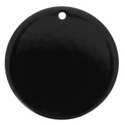 Colgante redondo de 30 mm en acrílico opaco - Negro x1