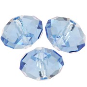PureCrystal 5040 Perla plana redonda de 8 mm - Reinvented Cool Blue x1