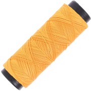 Slam Cord hilo plano de poliéster encerado para micro macramé 0,6 mm - Amarillo x100m