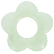 Colgante flor de 21 mm en resina translúcida - Liquen jaspeado x1