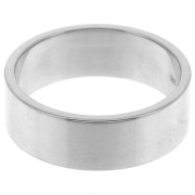 Anillo ancho 7 mm - Talla 59 - Plata 925 Rodiado x1