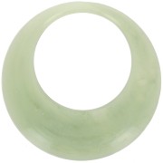 Colgante redondo hueco de resina translúcida 44 mm - Liquen jaspeado x1
