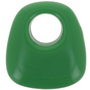 Colgante trapecio de resina opaca 23x21 mm - Verde abeto x1