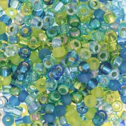 Verde - Mix de rocallas Miyuki 8/0 MIX-07 - Electric Blue Lagoon x8g Mix de rocallas Miyuki 8/0 MIX-07 - Electric Blue Lagoon x8g