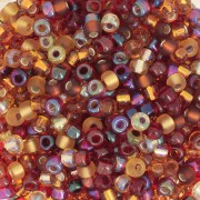 Rojo - Mix de rocallas Miyuki 8/0 MIX-30 - Cranberry Harvest x8g Mix de rocallas Miyuki 8/0 MIX-30 - Cranberry Harvest x8g