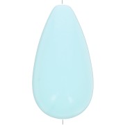 Cuenta de resina opaca pera 26x14 mm - Azul pastel x1