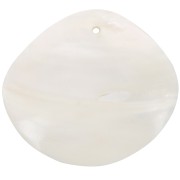 Colgantes rombo de nácar 39x44 mm Natural x2
