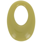 Colgante ovalado calado de resina opaca 33x23 mm - Caqui x1