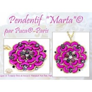 Cuentas de vidrio Lipsi® de Puca® 4x6 mm - Tweedy Pink x10g