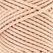 Bobina de cordón de macramé de algodón 3 mm - Calidad - Rosa pálido x50m