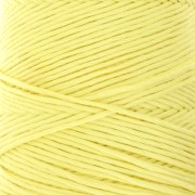 Carrete de cordón de algodón orgánico Détox XL macramé de algodón peinado - Amarillo pálido x200m