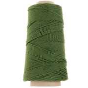 Algodón orgánico Detox XL peinado Verde Botella bobina de cordón de algodón para macramé x200m