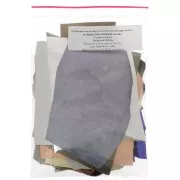 Recortes de cuero de lujo en varios tamaños/texturas Metalizado x200g