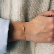 Entrepieza redonda 4.5mm Zirconium Oxide Lt Amethyst - Gold filled (oro laminado)