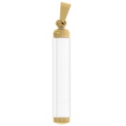 Colgante tubo desenroscable 45x8 mm - Acero inoxidable 304L Dorado x1