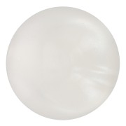 Cabujón redondo de 14 mm en resina opaca - Blanco nacarado x1
