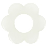 Colgante flor acetato transparente 18 mm - Ecume x1