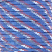 Paracord - Cordón de paracaídas plano de 4 mm - Azul - Blanco - Rojo x1m
