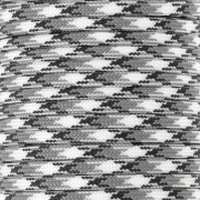 Paracord - Cordón de paracaídas plano de 4 mm - Negro - Gris - Blanco x1m