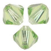 Cuentas - PureCrystal 5328 Peonzas de cristal de 4 mm - Peridoto reinventado x50 PureCrystal 5328 Peonzas de cristal de 4 mm - Peridoto reinventado x50