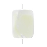 Rectangle irrégulier de nácar 15x10 mm Natural x1