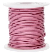 Cordón de cuero 1 mm Rosa viejo x 20 m
