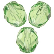 Oliva Briolette PureCrystal 5044 oliva perla 7x6 mm - Reinvented Peridot x1