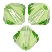 Cuentas - PureCrystal 5328 Peonzas de cristal de 8 mm - Reinvented Peridot x6 PureCrystal 5328 Peonzas de cristal de 8 mm - Reinvented Peridot x6
