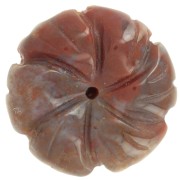 Colgante flor 20 mm - Agata india x1