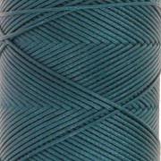 Slam Cord hilo plano de poliéster encerado para micro macramé 0,8 mm - Verde pato x100m