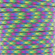 Paracord - Cuerda de paracaídas plana de 4 mm - Verde - Fuschia - Amarillo - Azul x1m