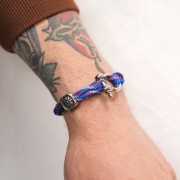 Paracord - Cordón de paracaídas plano de 4 mm - Rosa - Amarillo - Azul x1m