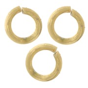 Anillas abiertas 3x0,6 mm - Acero inoxidable 316L dorado x100