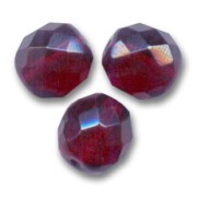 Facetadas 10 mm Fuchsia x10